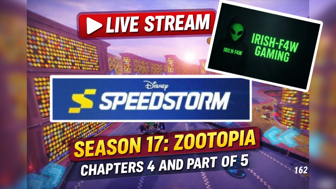 Disney Speedstorm live stream Road to 200 Subscribers- Irish-F4W Gaming