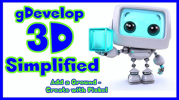 gDevelop 3D - Add a Ground - Create with Piskel (part 04b)