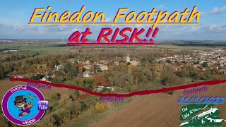 Finedon footpath at risk