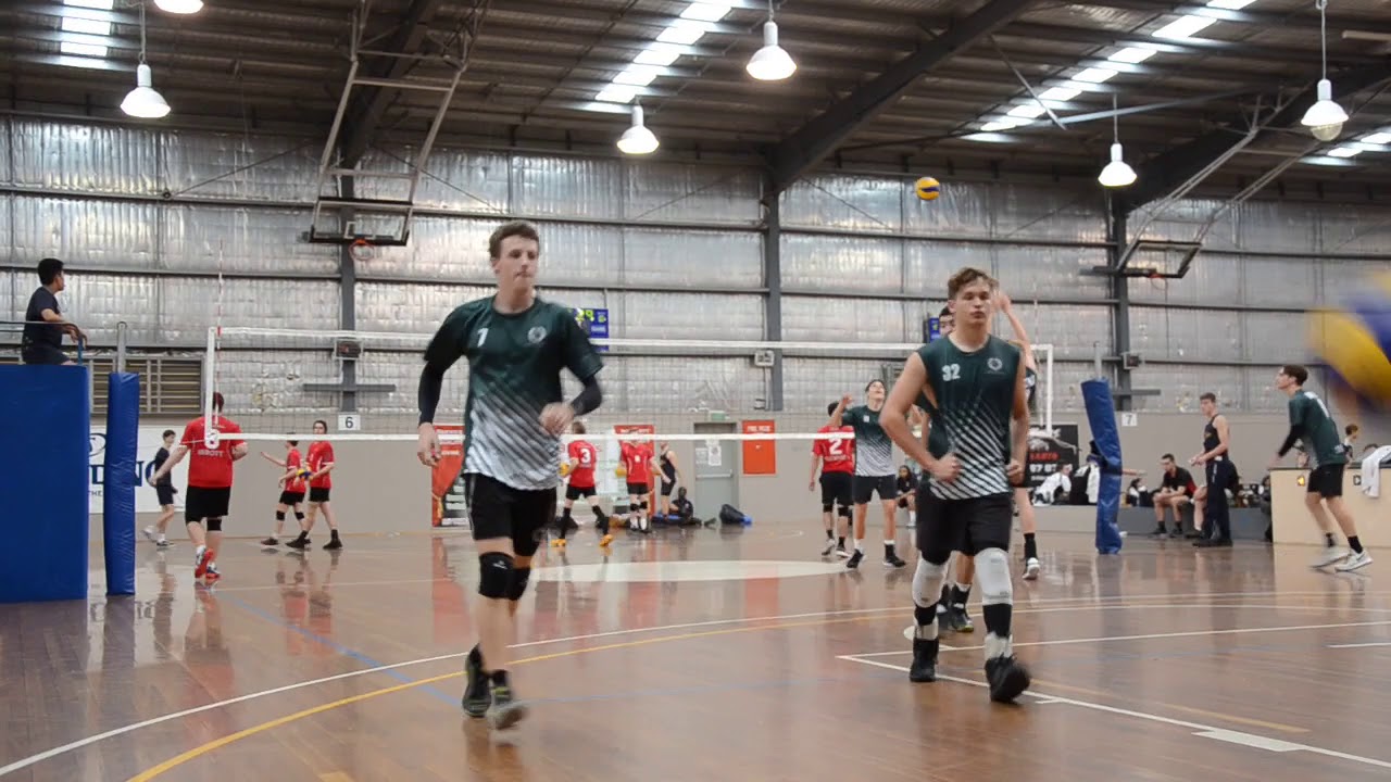 BBC 1st XI Australian Volleyball Schools' Cup Game 2 Warm Up YouTube