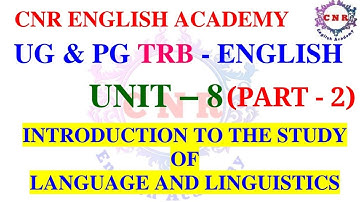 UG & PG TRB ENGLISH UNIT - 8 LIVE CLASS - 2