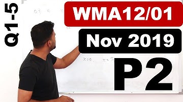 Oct/Nov 2019 WMA12 (Q1-5)