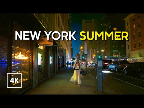 New York, Hoa Kỳ | Lonely Manhattan | Đi Bộ Thành Phố Ban Đêm 4K