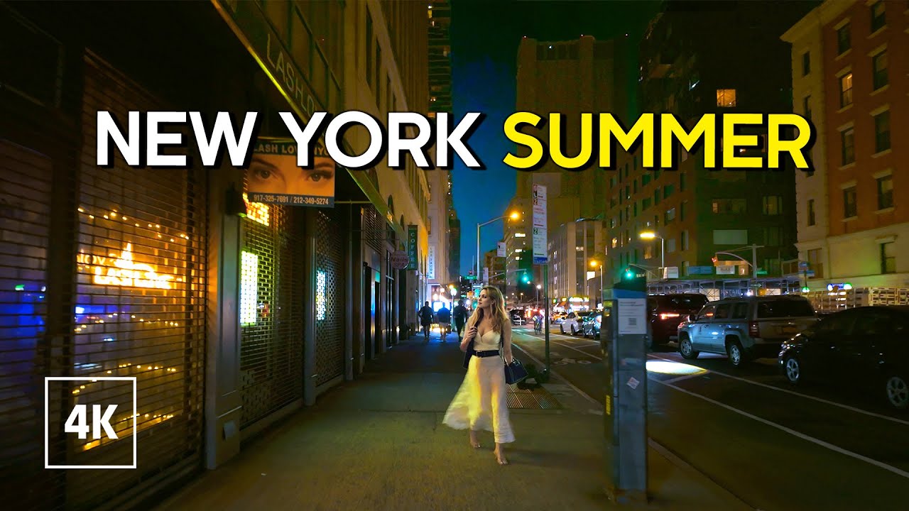 New York, Amerika Serikat | Lonely Manhattan | Jelajah Kota Malam 4K