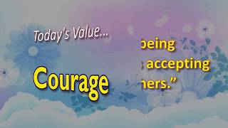 234 _ Today's Value ... Courage