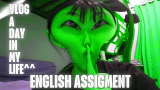 ENGLISH ASSIGNMENT | VLOG A DAY IN MY LIFE | VENNY DEVINA | X-B/36