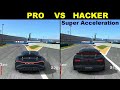 Real racing 3  pro vs hacker super acceleration