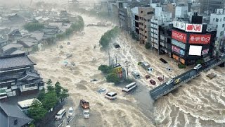 Part of Japan is underwater Catastrophic rains have flooded Akito and Abiko