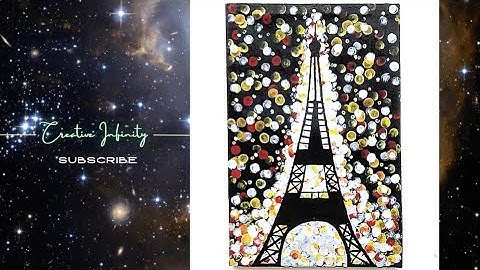 Eiffel Tower - Paris//Acrylic Painting🎨//Step by Step easy tutorial for beginners