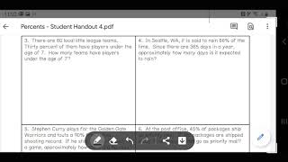 Percent Application: Finding the Part(1)