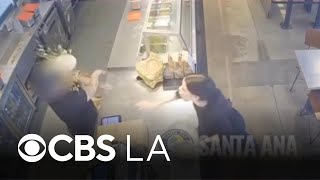 Police looking to identify woman seen throwing food at Orange County Chipotle worker
