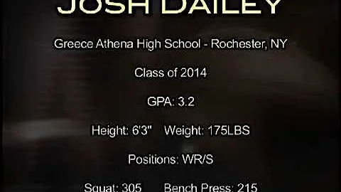 Josh Dailey Football Highlights