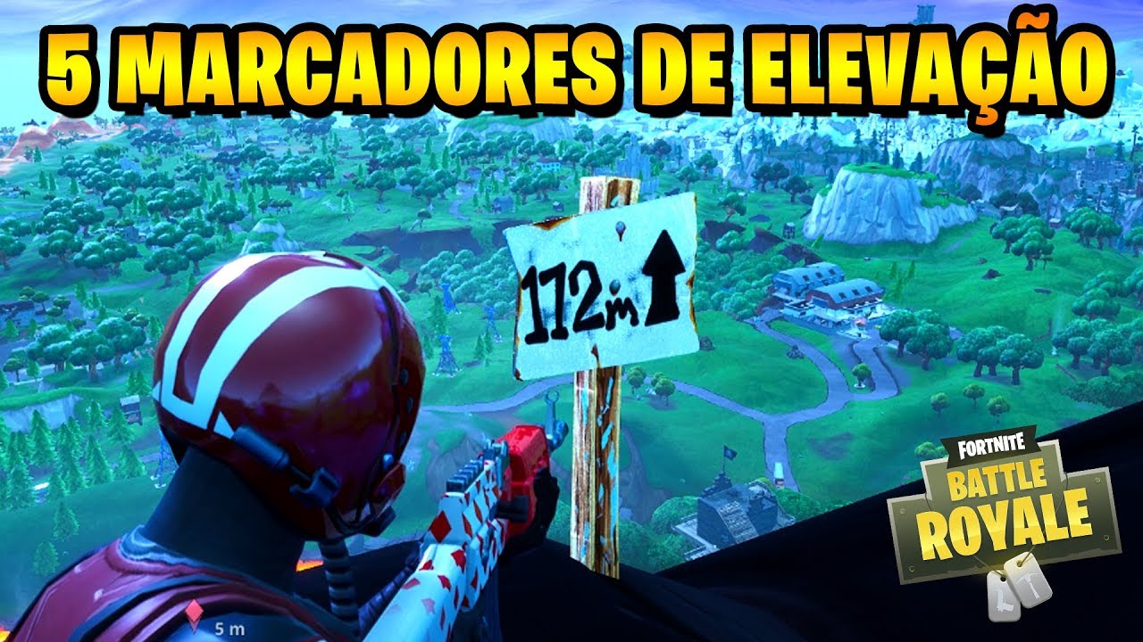 Visite 5 Marcadores De Elevacao Fortnite Desafios Semana 6 Youtube - fortnite temporada8