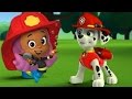 Paw Patrol Marshall Blaze The Monster Machines Bubble Guppies Firefighters Rescue Game For Kids