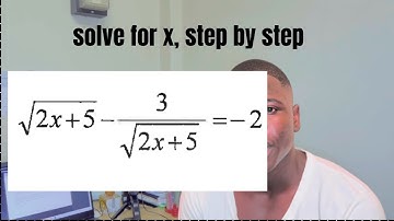 Solve for x in square root and fractions.  Grade 11 & 12