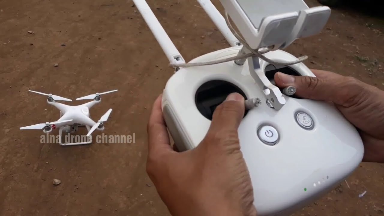 Cara menerbangkan drone dji phantom 4 - YouTube