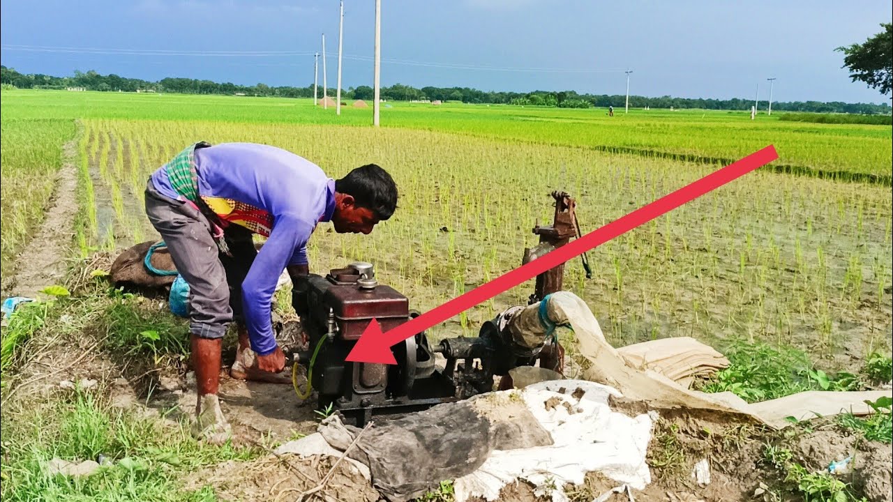 Powerful Power Tiller Starting Skill & Driving l power Tiller Starting