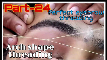 Arch shape eyebrow threading ।perfect shape eyebrow threading @lookinggoodwithme9491