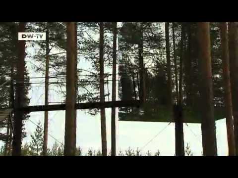 Video: Snøhettas Verkohltes Baumhaus Wird In Schwedens Treehotel Aufgenommen