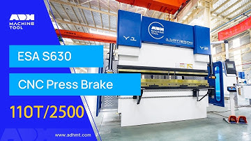 WAD - 110T 2500 CNC Press Brake With ESA S630 Controller