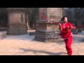 Three section staff woman shaolin temple 2012