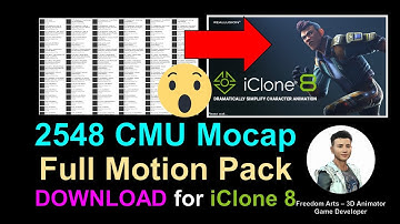 CMU Full Motion Pack for iClone 8 - 2548 iClone Motion File - rlMotion