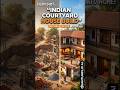 Traditional Indian Courtyard House Construction in 48 Seconds | QuantumFlix AI #Shorts