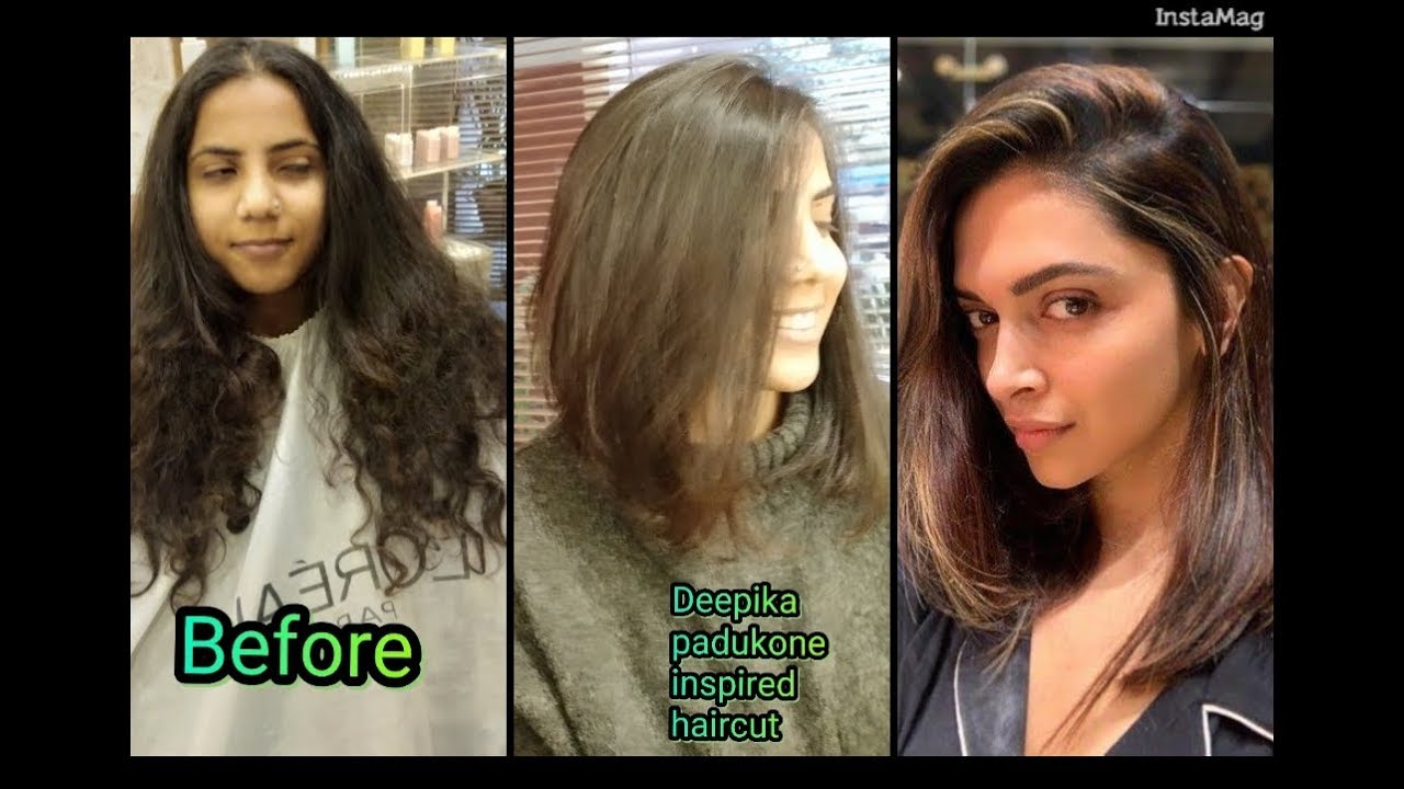 Deepika padukone inspired haircut / long to short haircut / lob haircut /  long Bob / expert Shyama's - YouTube
