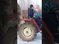 вывозим последнее сено.