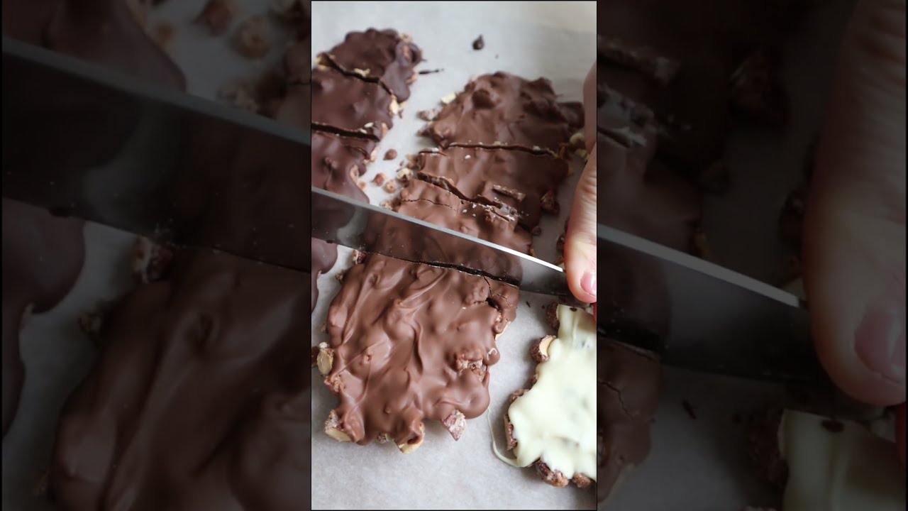 DIY-Bruchschokolade: Gebrannte Mandeln als perfektes Topping! 🤩🎁 # ...