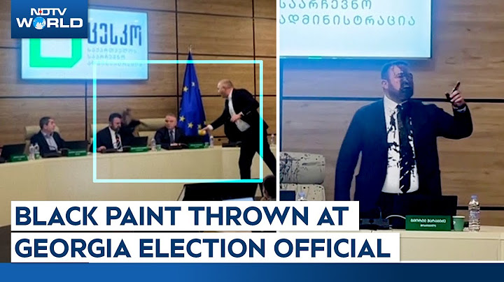 Georgia Video | Black Paint Thrown At Georgia Election Commission Official Over Controversial Polls