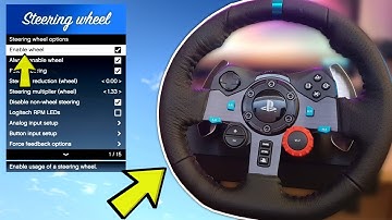 *SO EASY* How to USE a STEERING WHEEL with GTA 5 (LOGITECH G29 WHEEL)