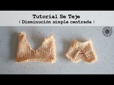| Disminución Simple Centrada (o CSD) | Tutorial Se Teje |