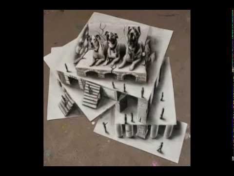 Contoh Gambar Sketsa 3D Level Dewa - YouTube