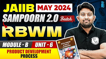 JAIIB May 2024 | RBWM Module B Unit 6 | Product Development Process | JAIIB Exam Preparation 2024