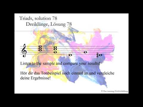 Triads, solution 78_Dreiklänge, Lösung 78