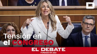 Yolanda Díaz acusa al PP de amañar las elecciones en Galicia y desata la tensión en el Congreso