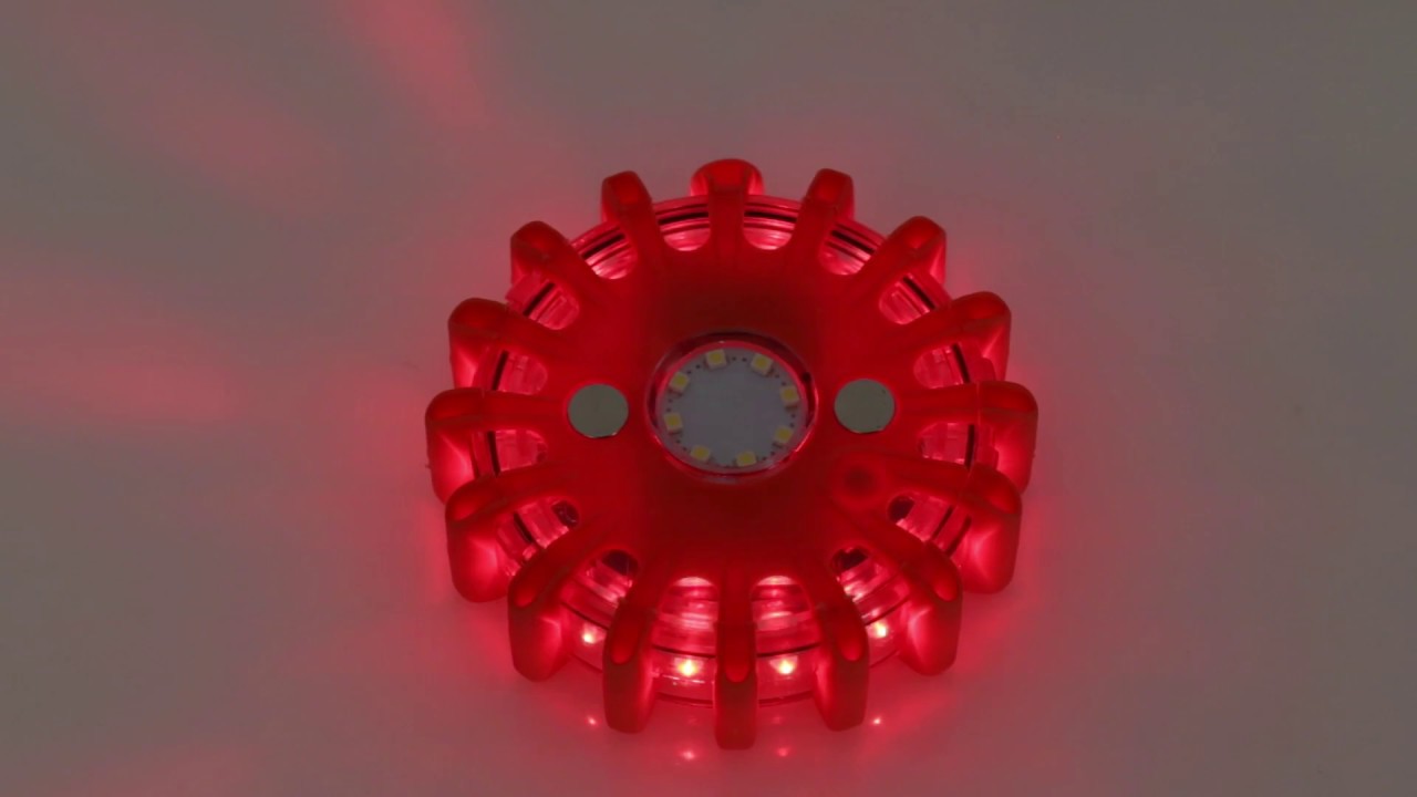 Flashing warning light, Emergency light LED with battery charger, Battery