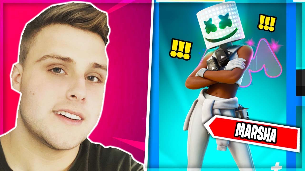 Female Marshmello In Fortnite Marsha Skin Item Shop Youtube