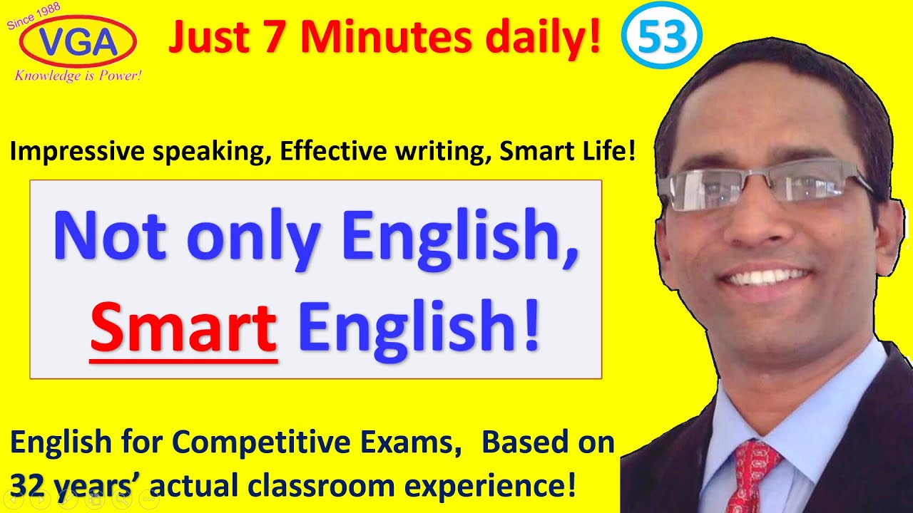 English For Competitive Exams 53 YouTube