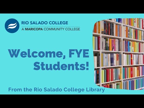 Welcome to the Rio Salado College Library!