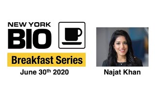 Najat Khan, Chief Data Science Officer of JNJ on NewYorkBIO's #VirtualBreakfast series screenshot 5