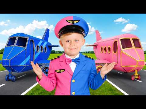 Avião Rosa vs Azul + Melhores Vídeos de Avião!