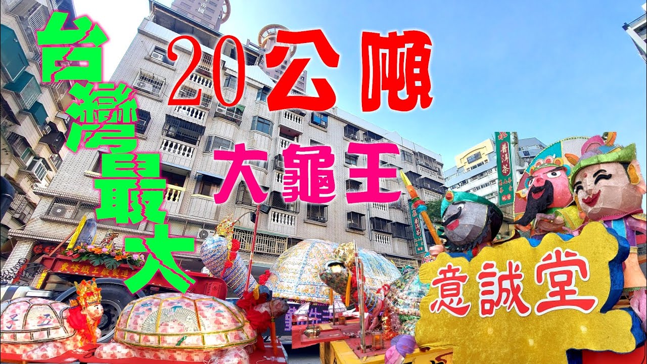 什麼!!!20公噸超級大龜王~用人力拉入廟???