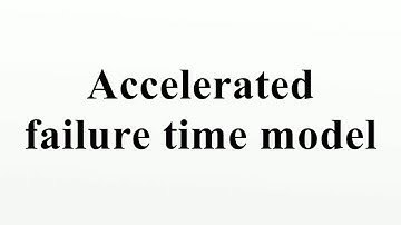 Accelerated failure time model