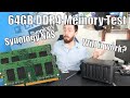 Synology 64GB DDR4 Unofficial Memory Upgrade Test for DiskStation NAS