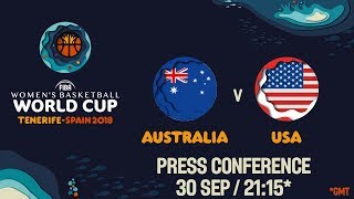 Press Conference - Australia v USA - Final