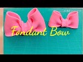Easy fondant bow