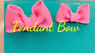 Easy fondant bow