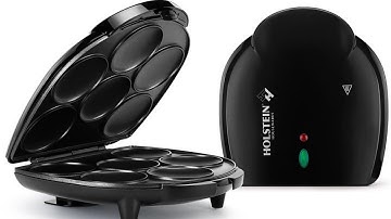 Holstein Housewares HU-09005B Non-Stick Arepa Maker, Black